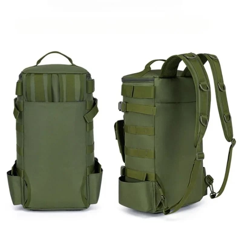 Sac à dos de pêche multifonction grande capacité avec rangement pour cannes équipement sport extérieur