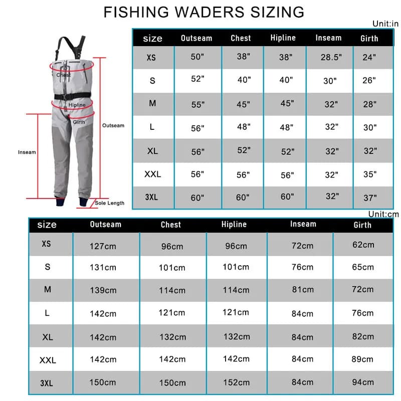 Waders de pêche 4 couches convertibles pour homme, étanches avec fermeture éclair et guêtres latex