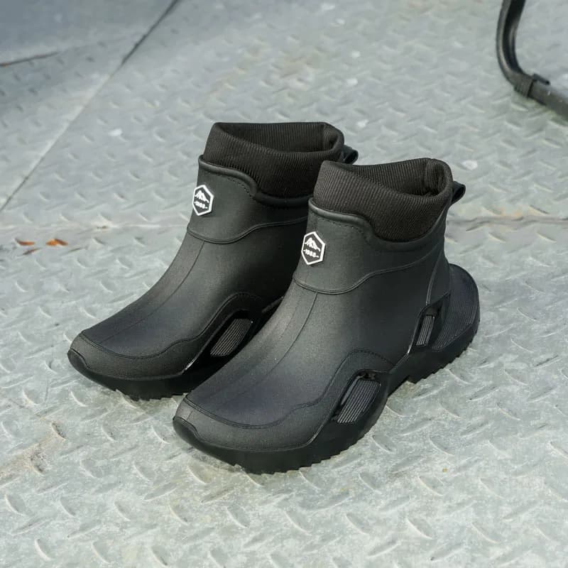 Bottes de pêche d'hiver imperméables avec doublure polaire pour couple - Chaussures chaudes mixtes