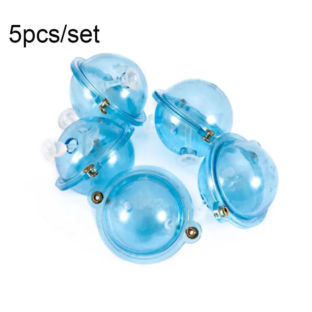 Lot de 5 flotteurs de pêche en mer ABS bulles d'eau bleus et rouges 25 32