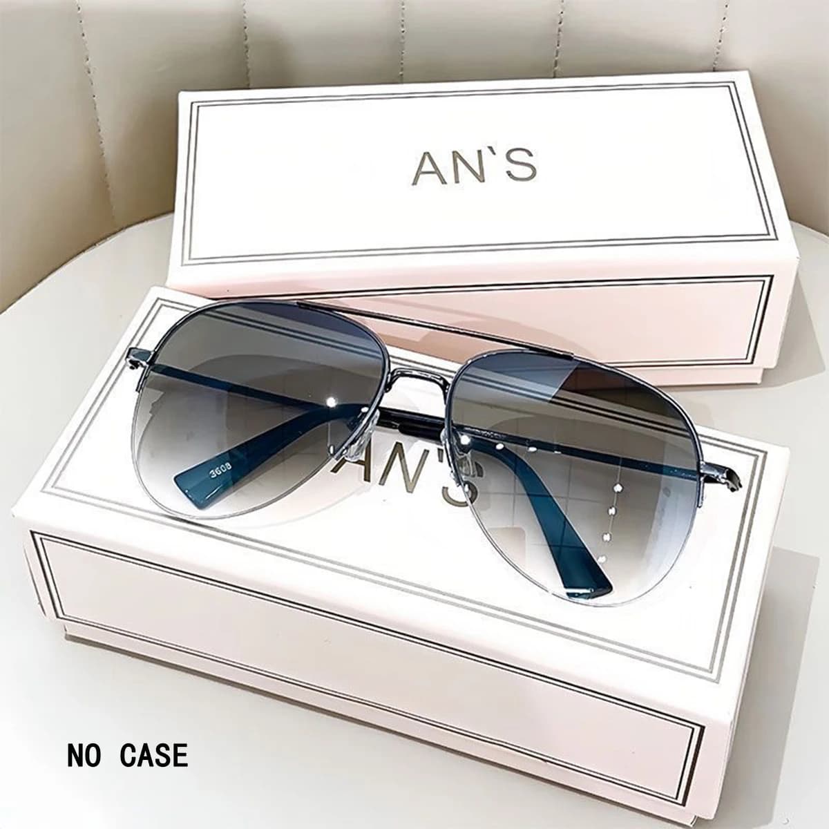 Lunettes de soleil aviateur tendance pour grands visages hommes - Conduite moto pêche style personnalité