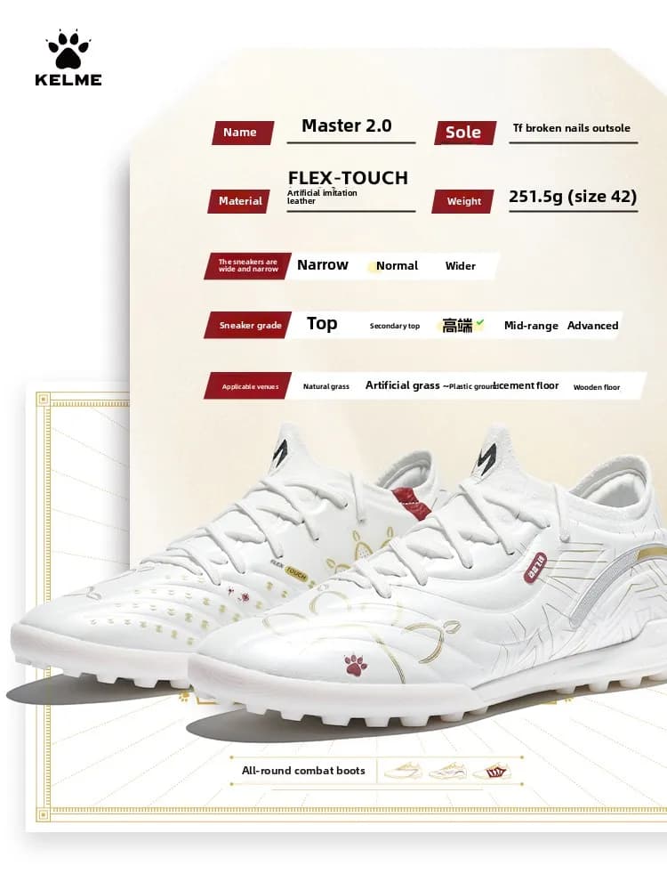 Kelme Adult Soccer Shoes Tf Shredded Spikes Professional Match Training Soccer S