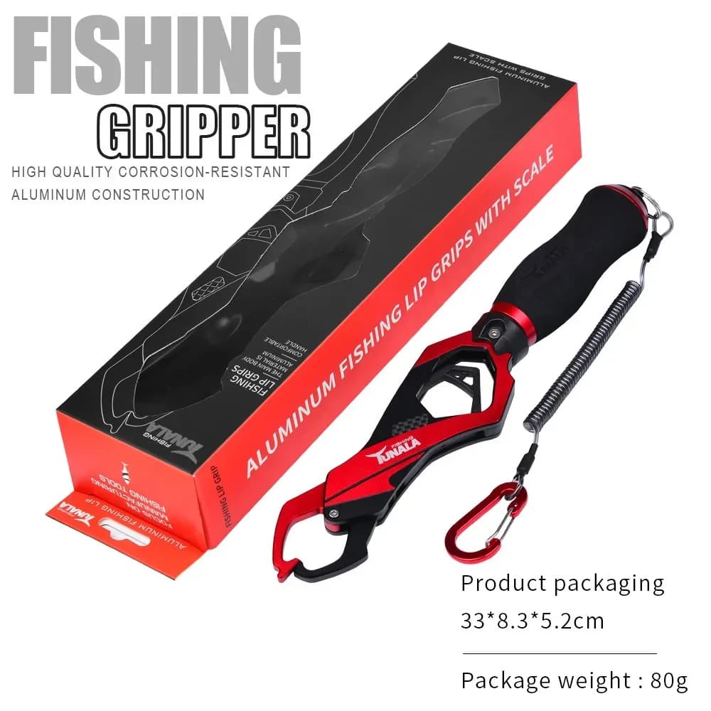Contrôleur poisson pince à lèvres aluminium alliage balance intégrée grip pêche accessoires matériel