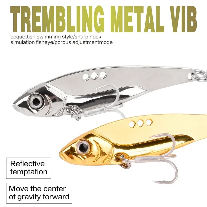 Leurre métal vib blade coulant 7g à 25g vibration swimbait pour pêche du brochet et de la perche