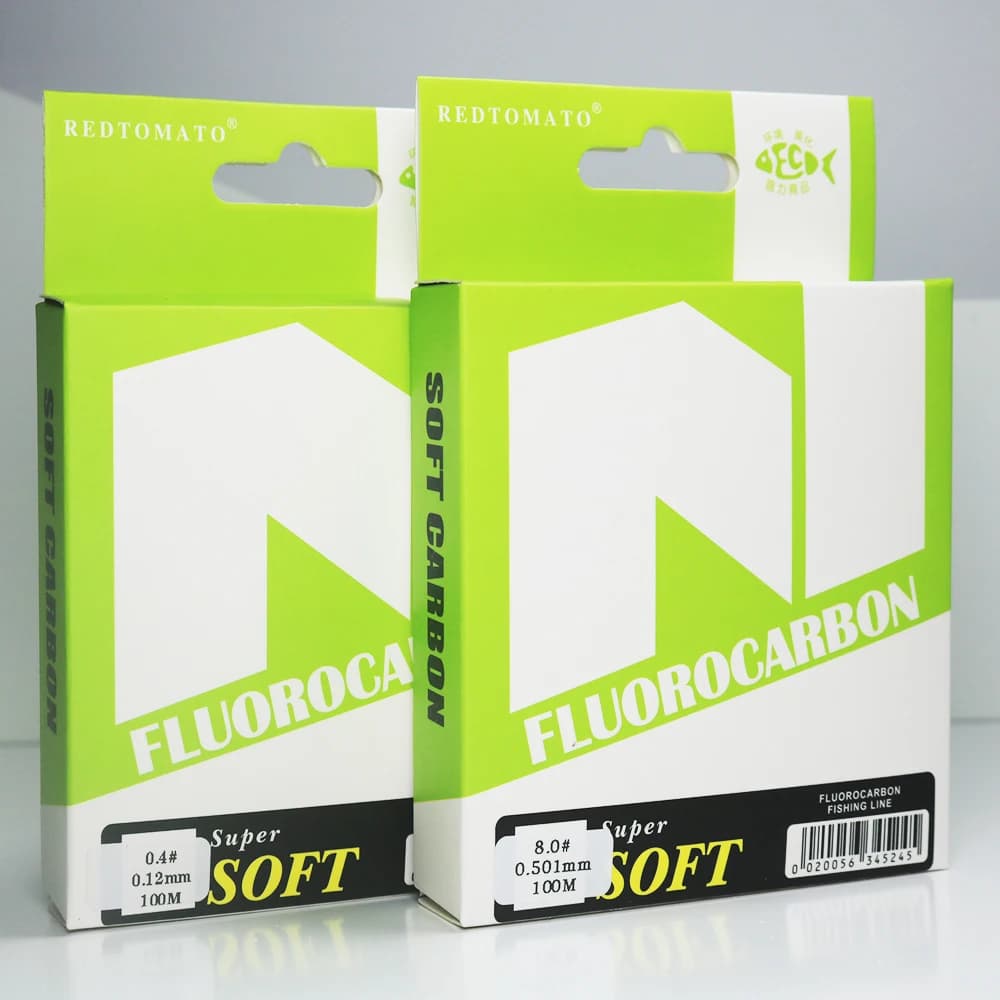 Ligne de pêche fluorocarbone 100M 100% pure, leader rapide coulissant pour carpe et pêche à la mouche