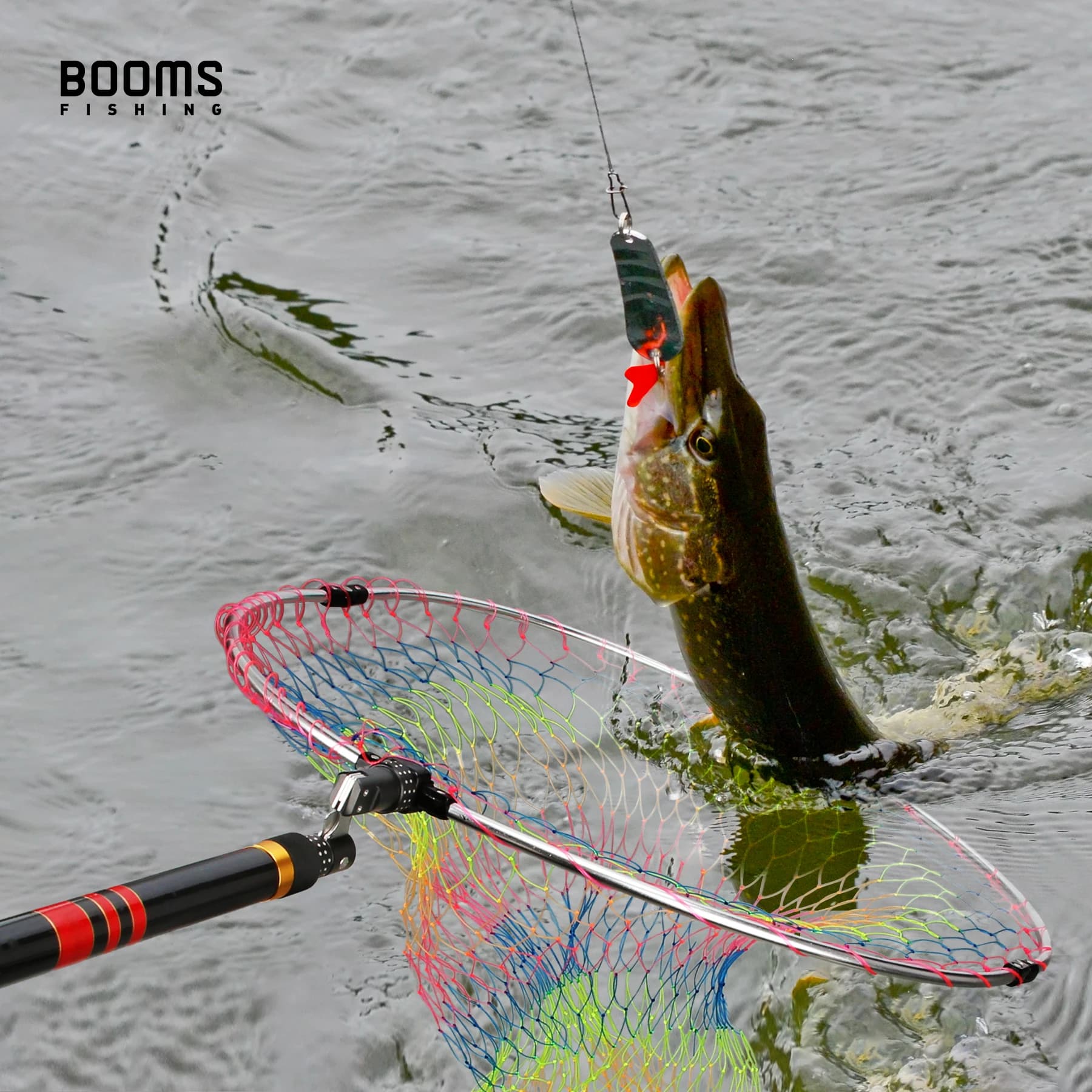 Connecteur universel pour épuisette en alliage d'aluminium - Adaptateur de filet de pêche Booms Fishing TM1