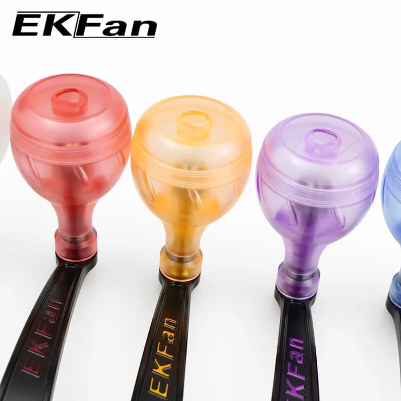 Moulinet de pêche ultraléger EKFAN 140mm 24g - poignées alliage et boutons acrylique pour montage DIY