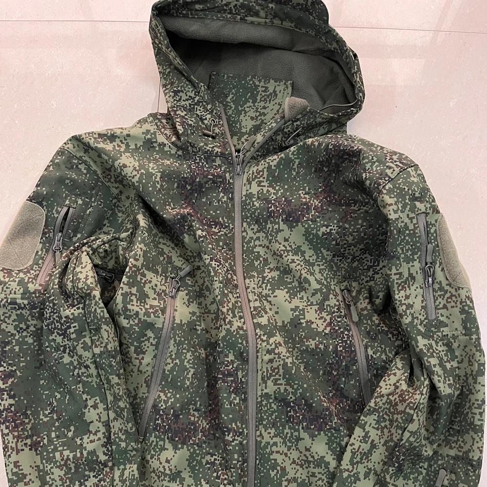 Veste tactique softshell Rucamo camouflage - Veste cargo pêche sports outdoor imperméable
