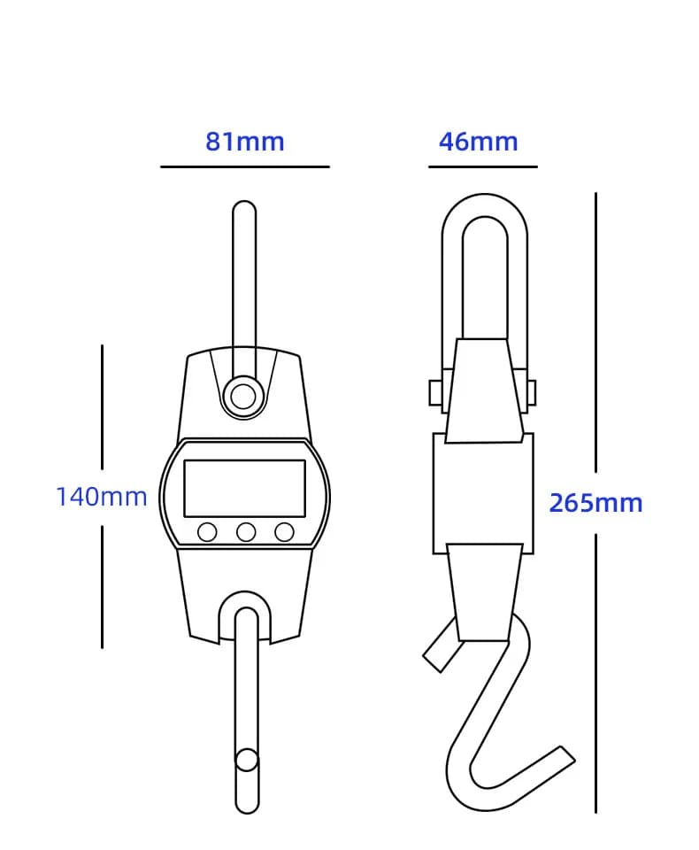 Balance multifonction 300kg LCD - Outil pesage professionnel pour pêche, vélo et tests industriels