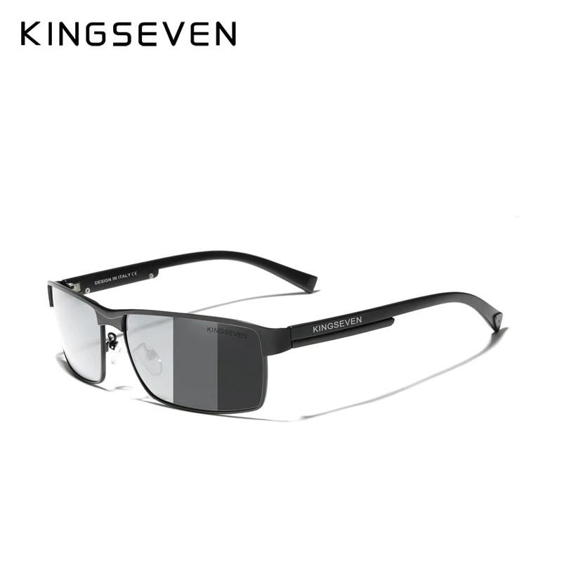 Lunettes de soleil polarisées KINGSEVEN pour pêche homme - UV400 qualité supérieure rectangle confortable
