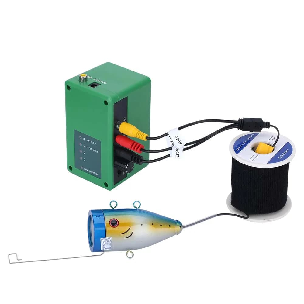 Caméra sous-marine GAMWATER 9 pouces pour pêche - 15M 1000TVL avec LEDs blanches et infrarouges pour glace/mer