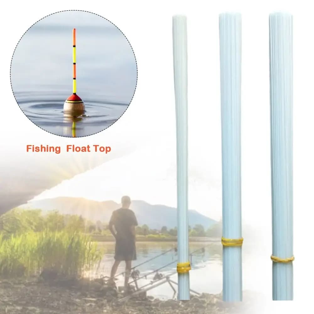 Baguettes fibre de verre coniques 28cm pour fabrication queues de leurres calmar et flotteurs DIY