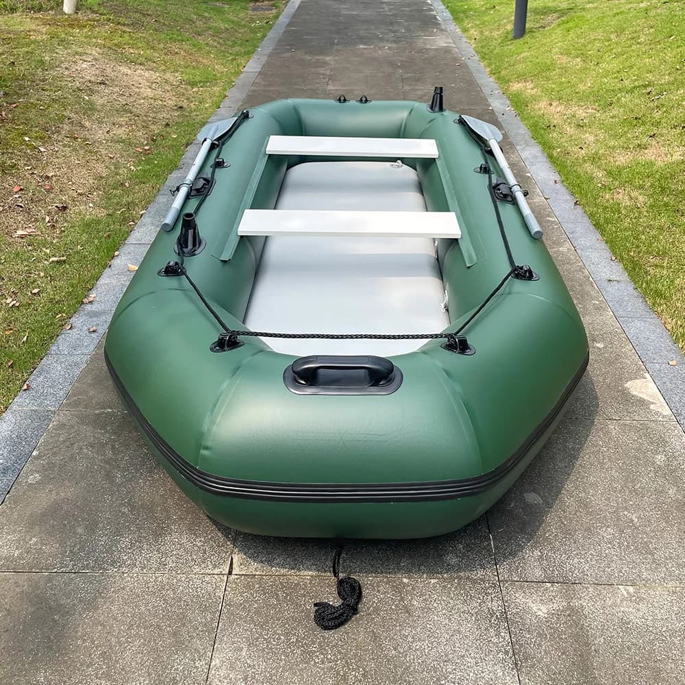 Bateau à rames gonflable PVC 3m pour famille - Kayak pêche et sports nautiques avec accessoires inclus