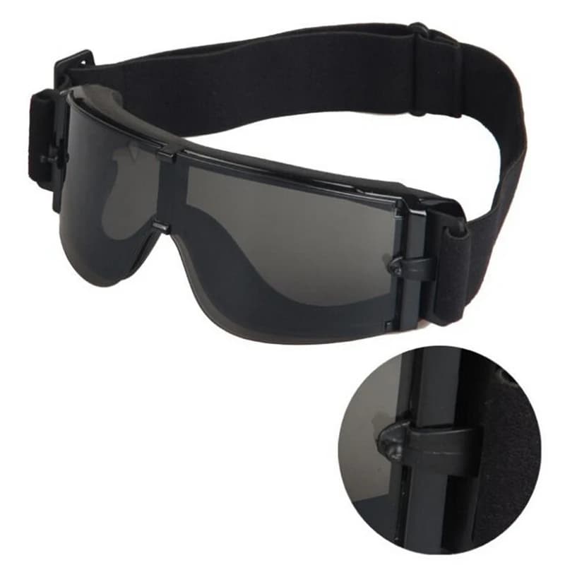 Lunettes USMC X800 3 verres pour chasse airsoft pêche paintball - protection professionnelle