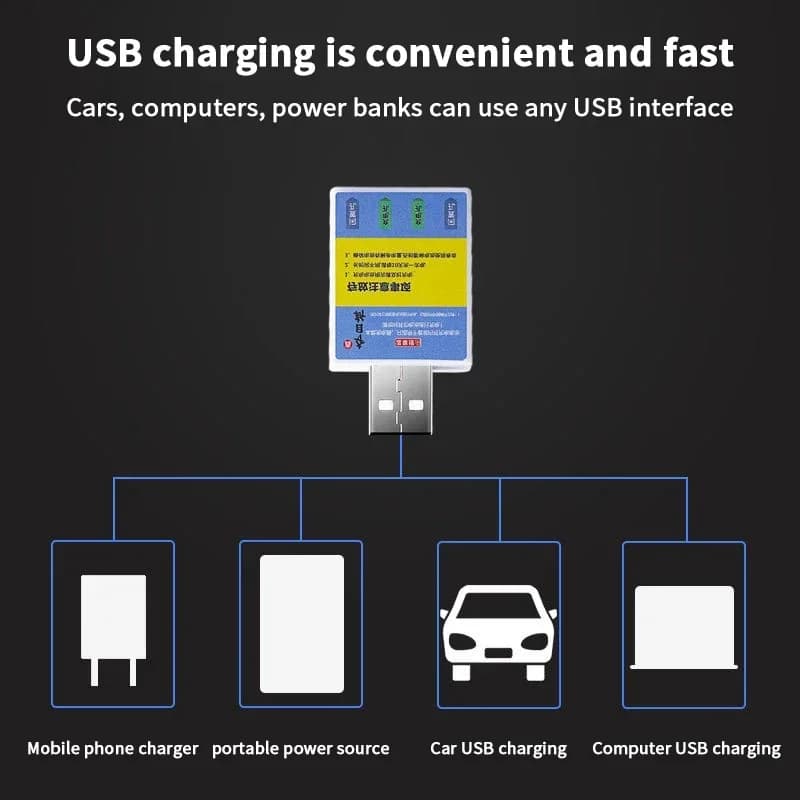 Batterie rechargeable CR425 avec chargeur USB pour alarmes de pêche - Accessoire charge pour indicateurs de touche