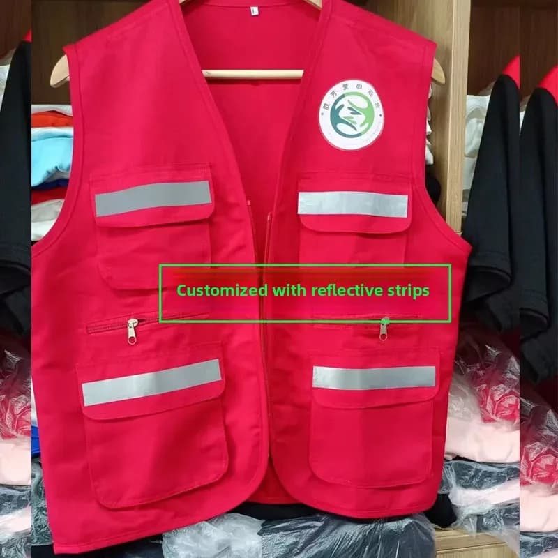 Veste bénévole pêche personnalisable - Veste maille style filet de pêche pour enfants et adultes
