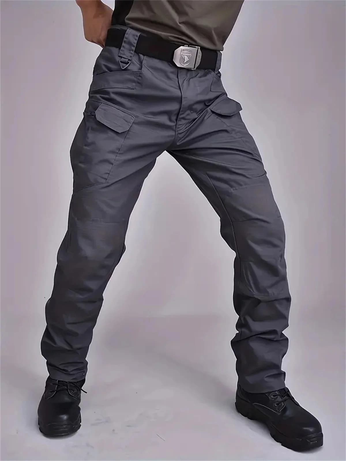 Combinaison de pêche tactique camouflage pour homme - pantalon multi-poches grande taille travail