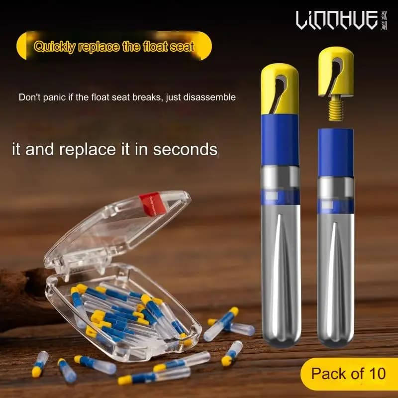 Siège de flotteur détachable LINNHUE pour pêche à la ligne, glissière en silicone rapide et remplacement facile accessoires