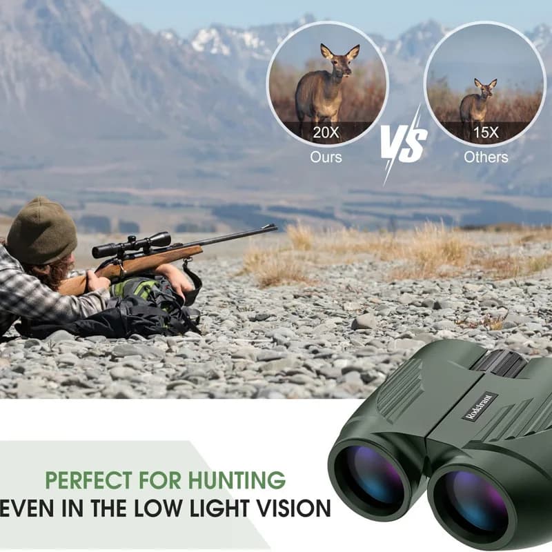Jumelles 20x25 professionnelles HD pocket waterproof étanches pour observation camping portable chasse outdoor