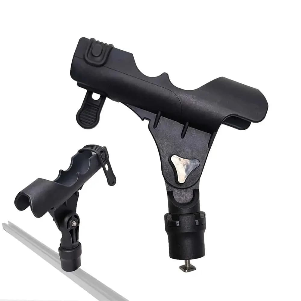Support canne à pêche pour kayak sur rail coulissant - Holder adaptable aux bateaux PVC et gonflables