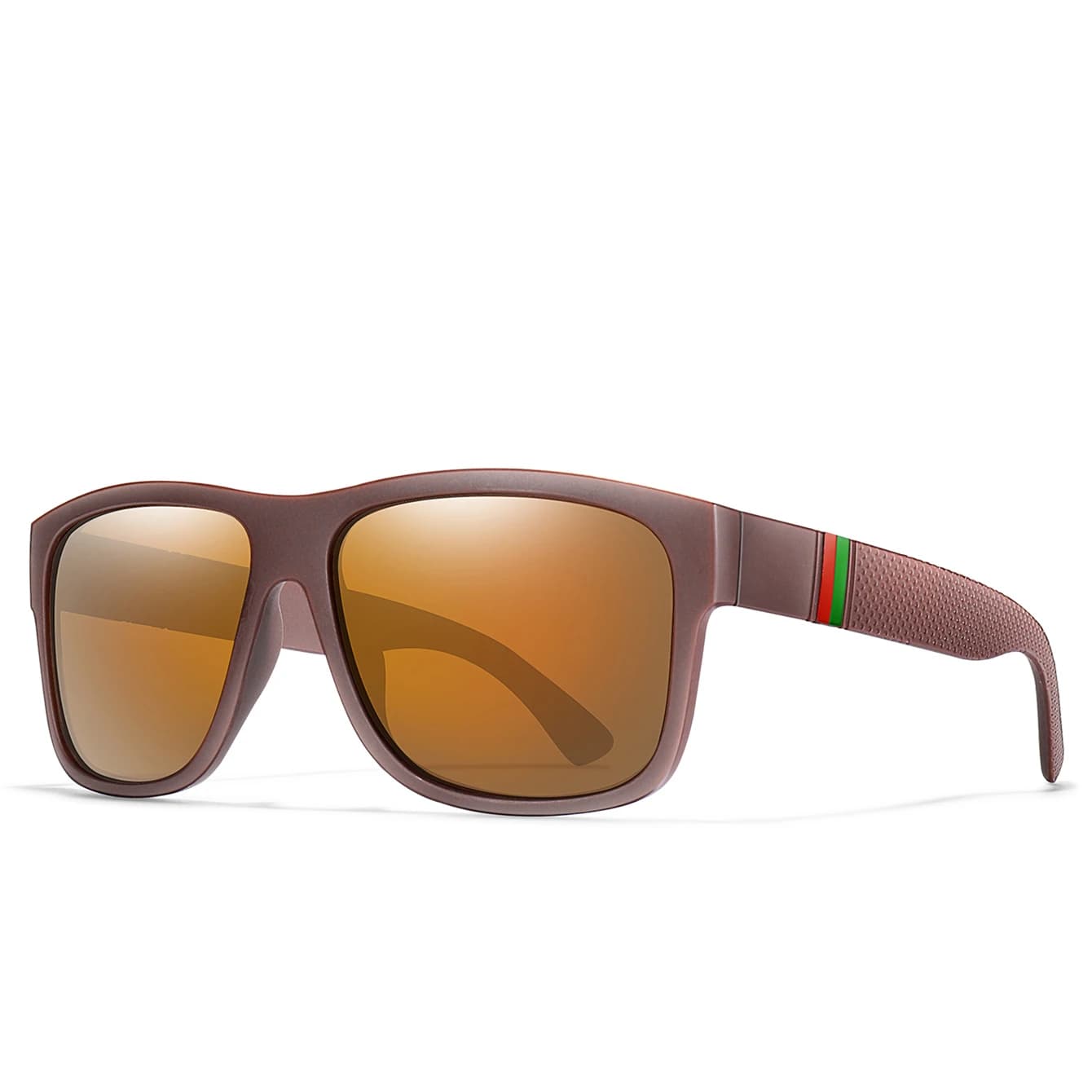 Lunettes de pêche polarisées homme grandes montures vintage UV400 pour conduite et sport