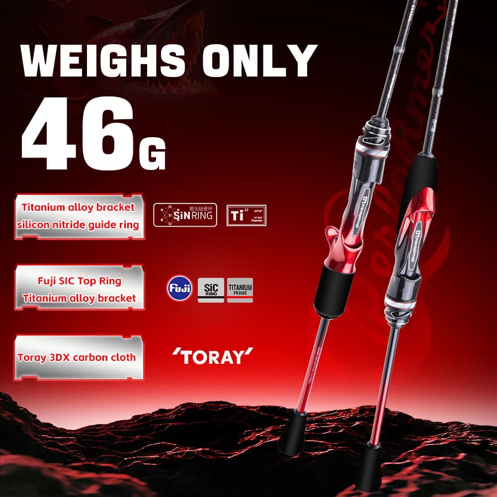 Canne haut de gamme FISHINGFANS carbone T1100S, guides titane Fuji SIC, ultralégère pêche précision