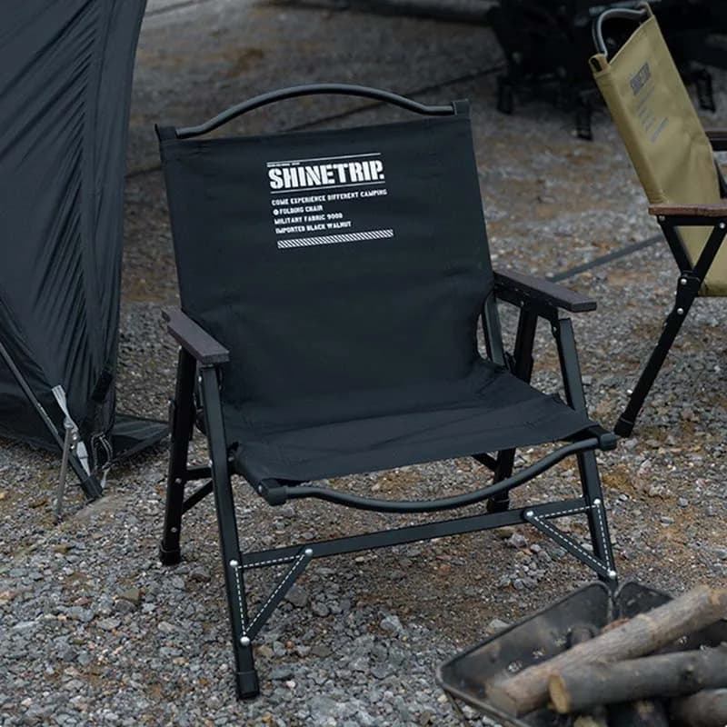 Chaise de pêche pliante ultra-légère ShineTrip Outdoor Tactical - Chaise Kermit aluminium portable