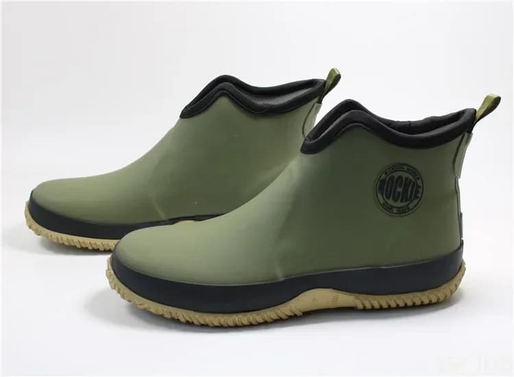 Bottes de pluie homme 2022 cheville étanches pêche loisirs extérieurs enfiler facile