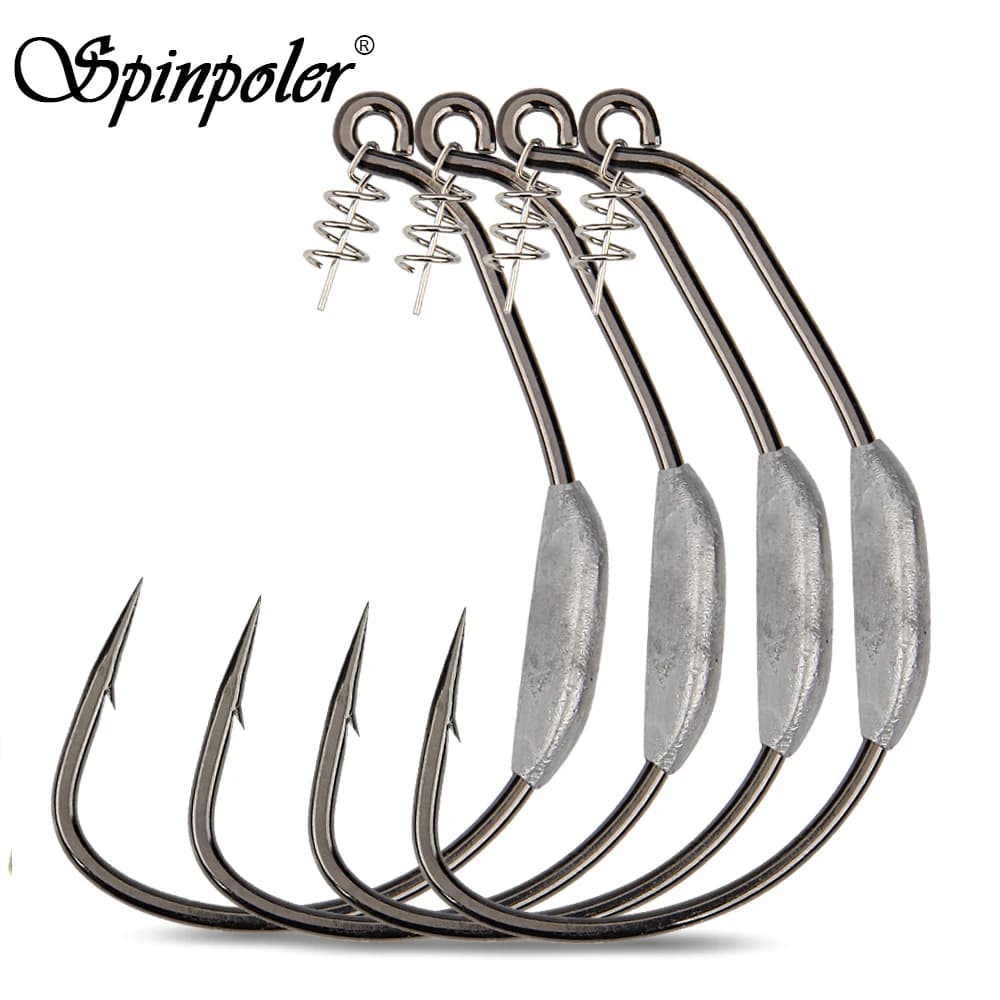 Hameçons lestés wide gap pour swimbaits pêche lourde eau douce mer gros poissons