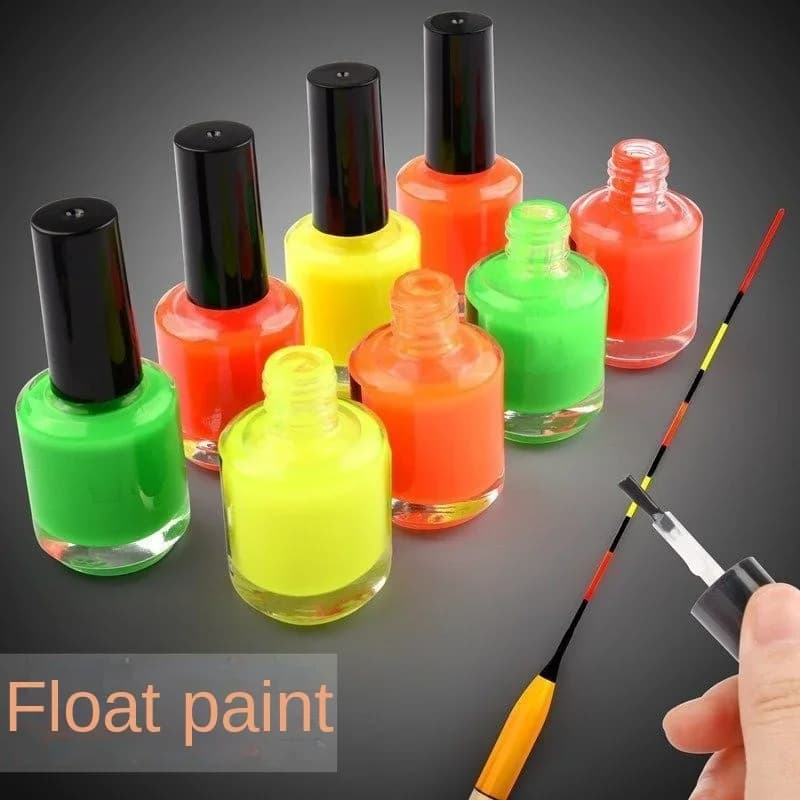 Peinture fluorescente 7ml pour réparation flotteurs pêche et personnalisation queues bouchons DIY