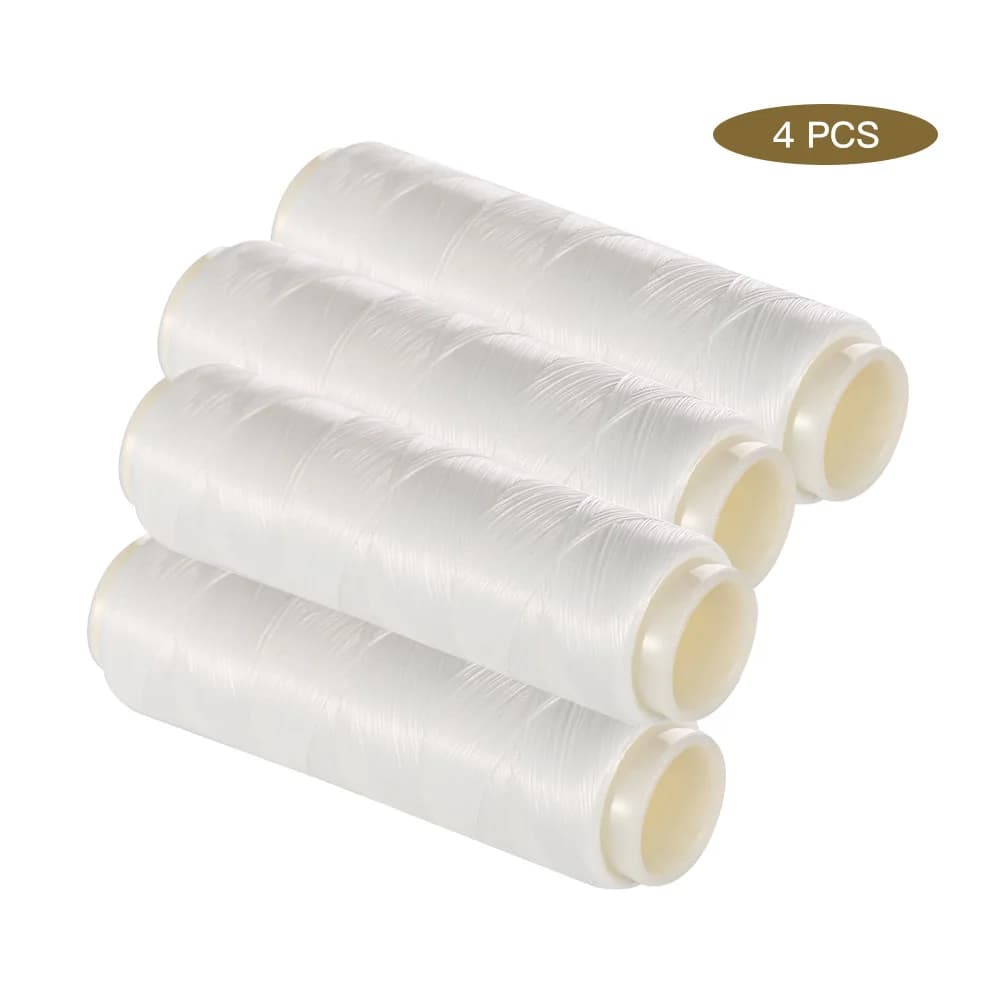 Pack 4 fils élastiques haute résistance 200m pour appâts pêche mer - Fils nylon sauvegarde appâts