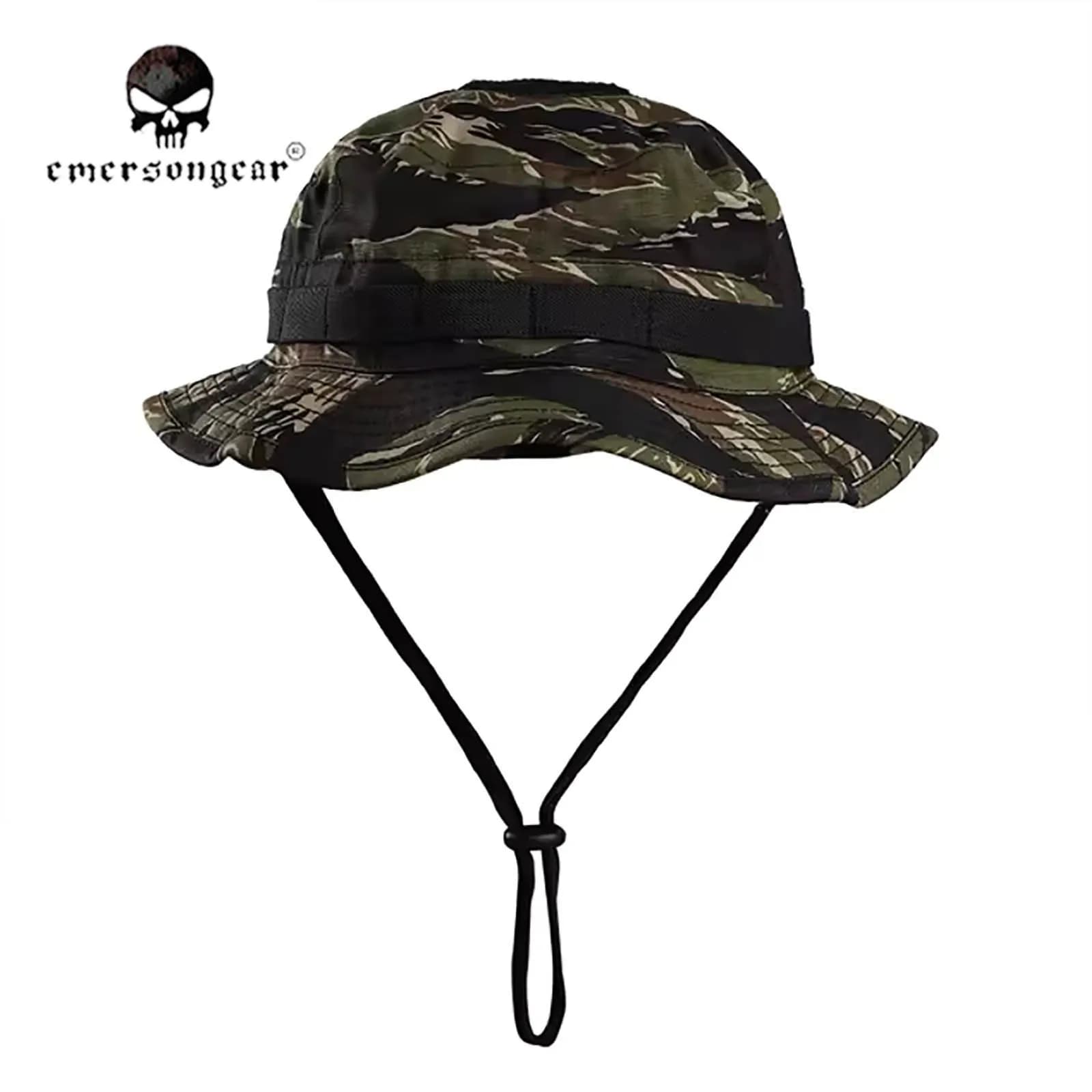 Chapeau boonie tactique courte visière camouflage pêche chasse randonnée été