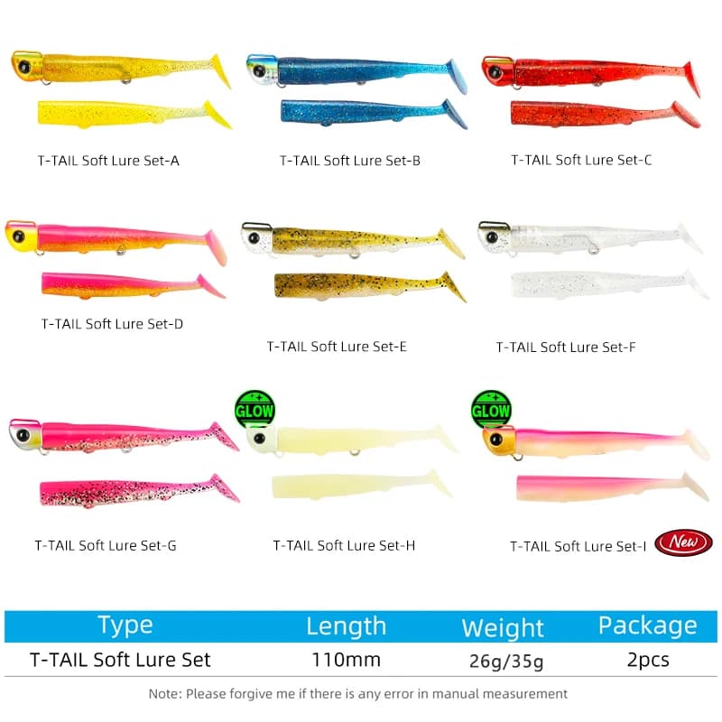 Leurre souple TSURINOYA 110mm 35g pour bar et flet, leurre plombé à longue distance avec 2