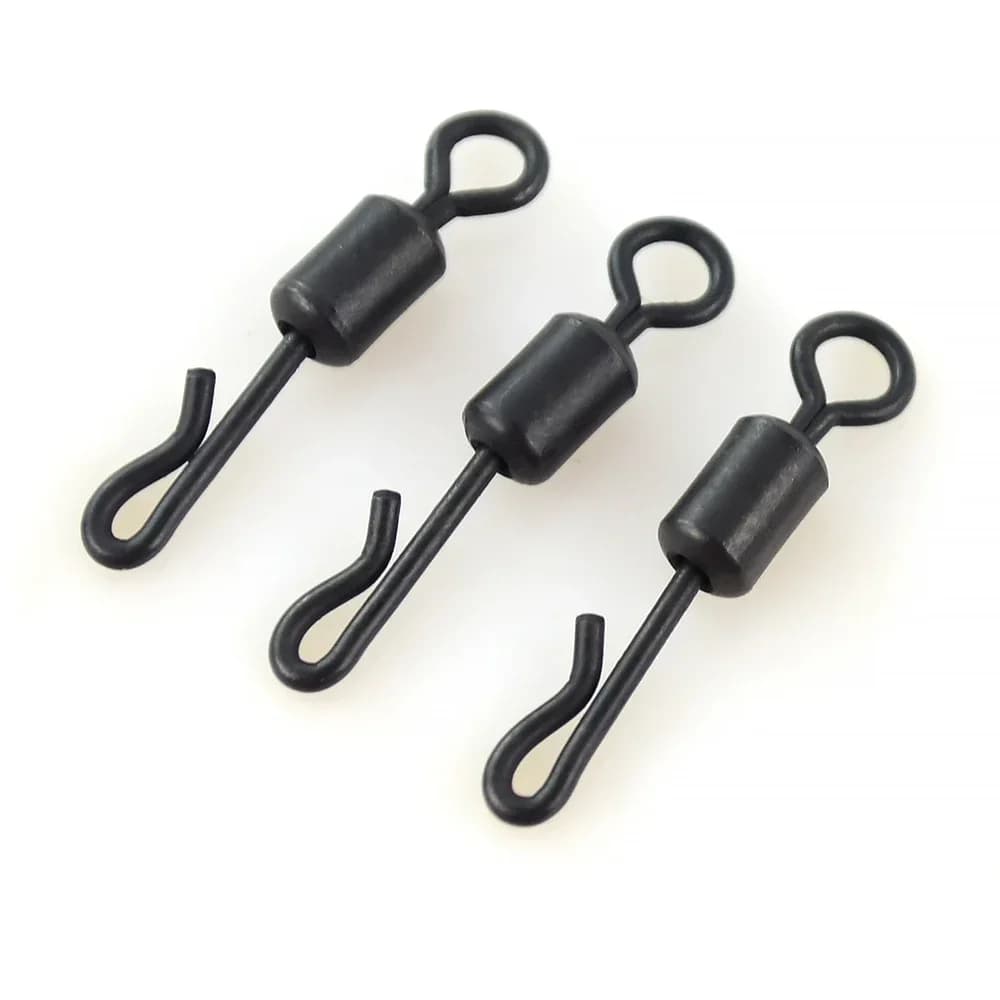 20 émerillons rapides Hirisi en acier inoxydable pour pêche carpe - Accessoires de qualité pour montages efficaces