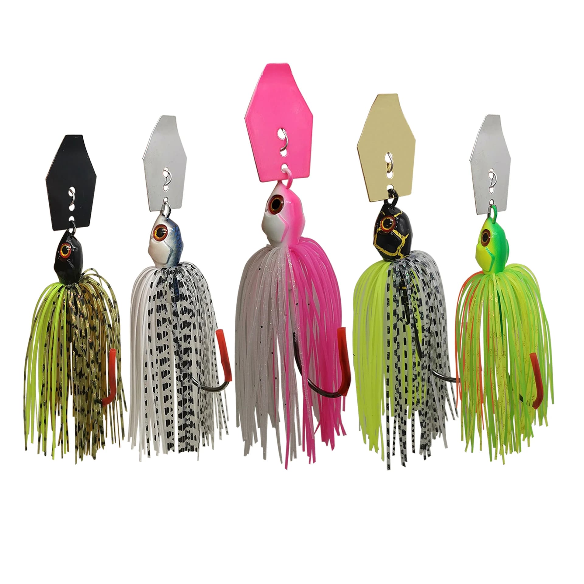 Leurre chatterbait spinner buzzbait pour le brochet et le black bass, leurre cuiller métal 7g à