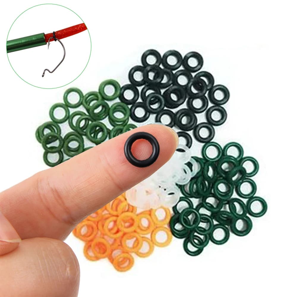 50 anneaux O pour montage wacky rig - Accessoires pêche leurres souples pour le bar