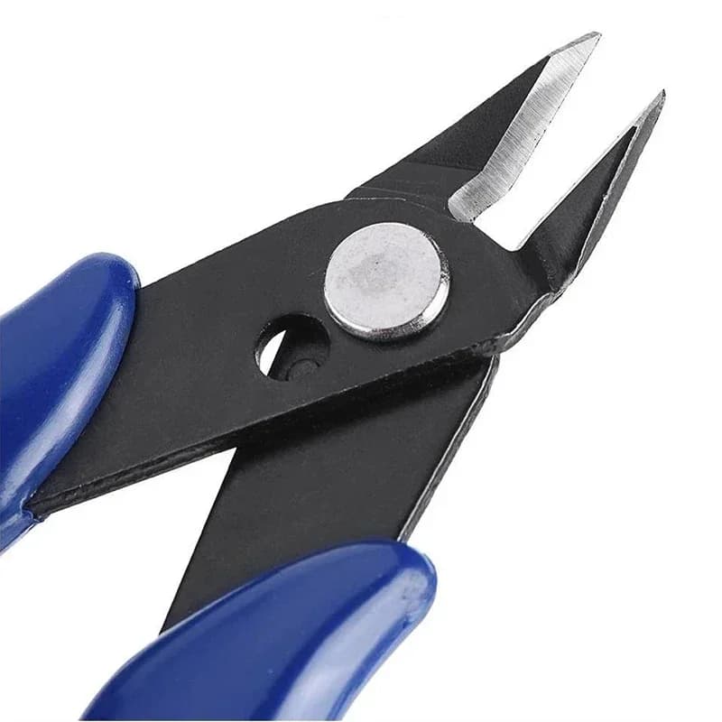 Pince coupe-fil diagonale 170mm rouge bleu - Mini pince coupe-câble pour électronique et travaux précis