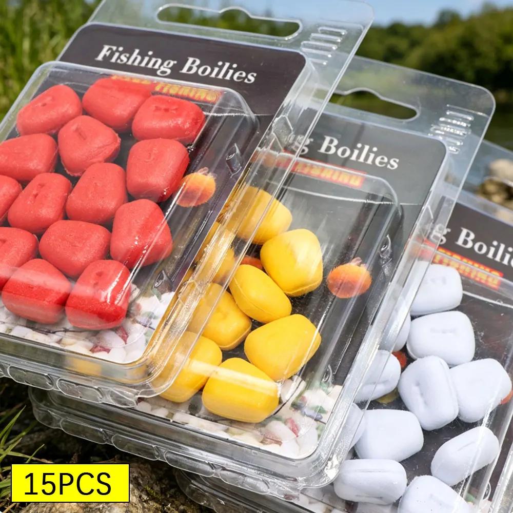 15 boilies carpe imitation maïs - appâts flottants pour method feeder et montages hair rig