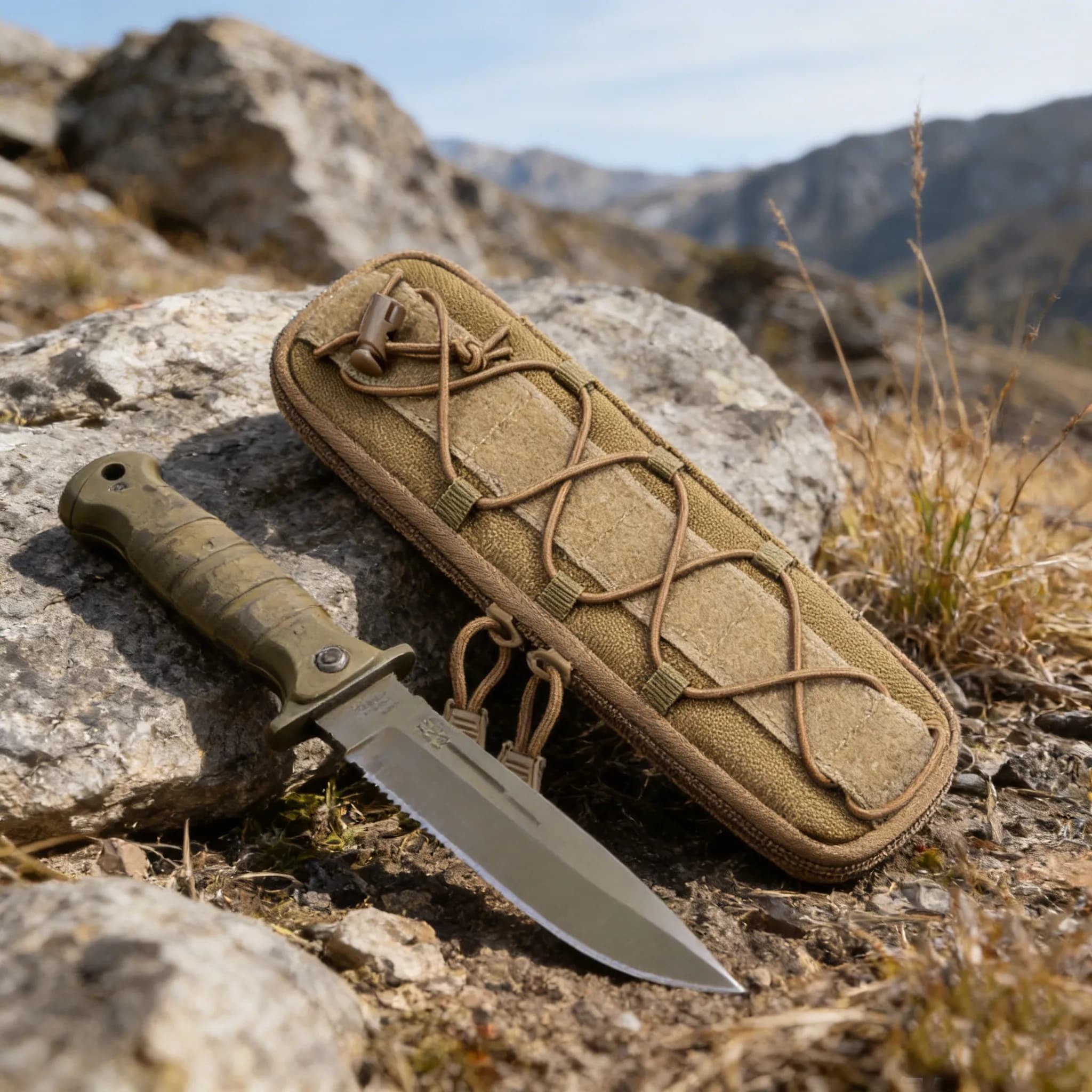 Pochette Molle pour couteau et outils EDC - Holster tactique pour équipement de pêche
