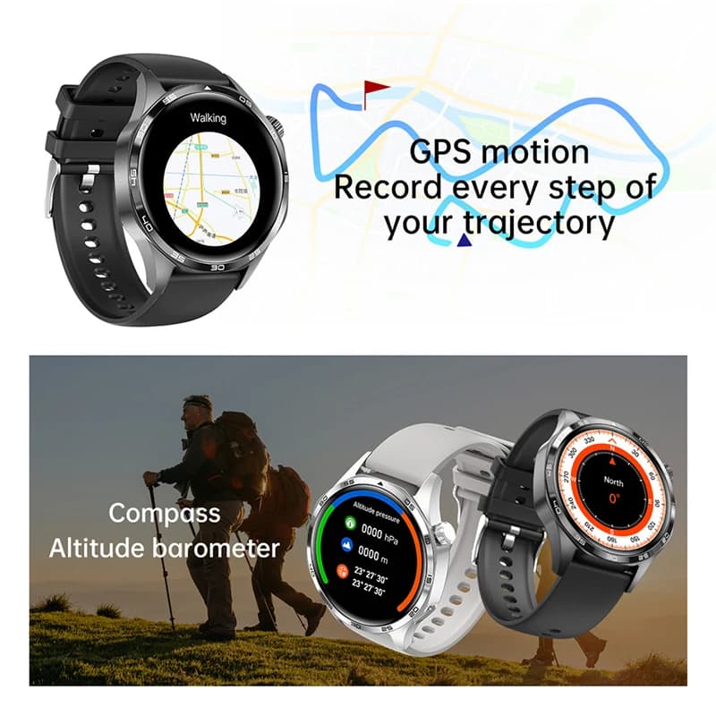 Watch 5 Pro 2026 : montre connectée GPS NFC écran AMOLED monitoring santé étanche IP67 hommes