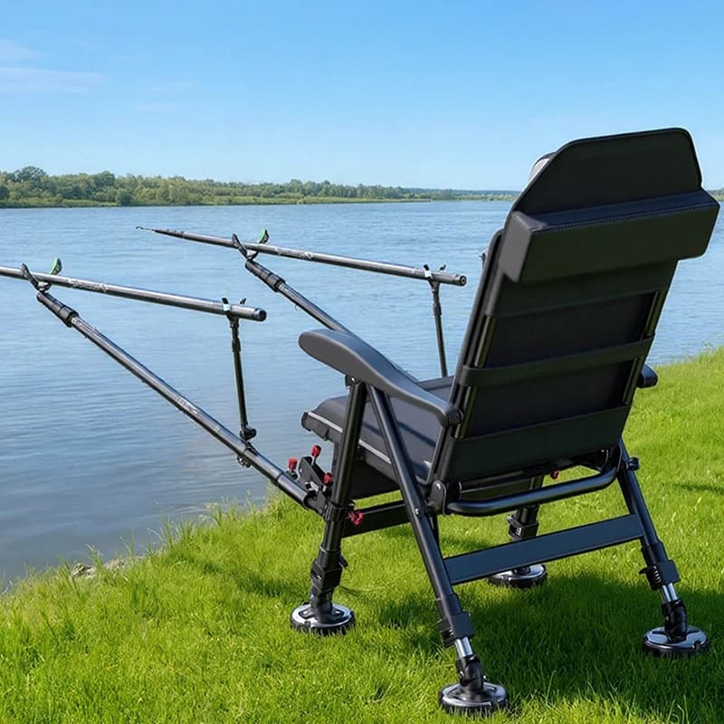 Fauteuil de pêche pliable style européen 2026 - Siège tout-terrain pour pêche en wilderness