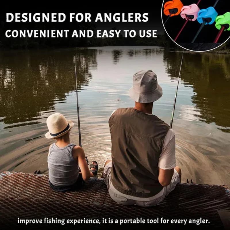 Support canne à pêche fixe avec clips et sangles pour montage mural compact