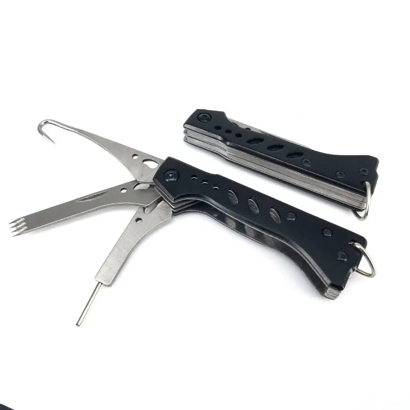 Pince multifonction pêche avec coupe-fil et dégorgeoir - Outil essentiel pour pêcheur mer et rivière
