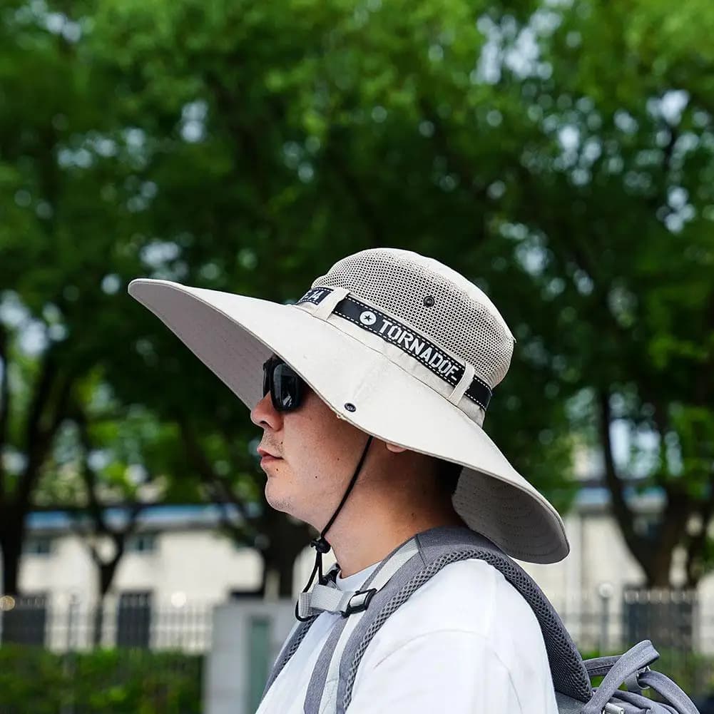 Chapeau de pêche été grand format respirant protection UV pour hommes et femmes pêcheur