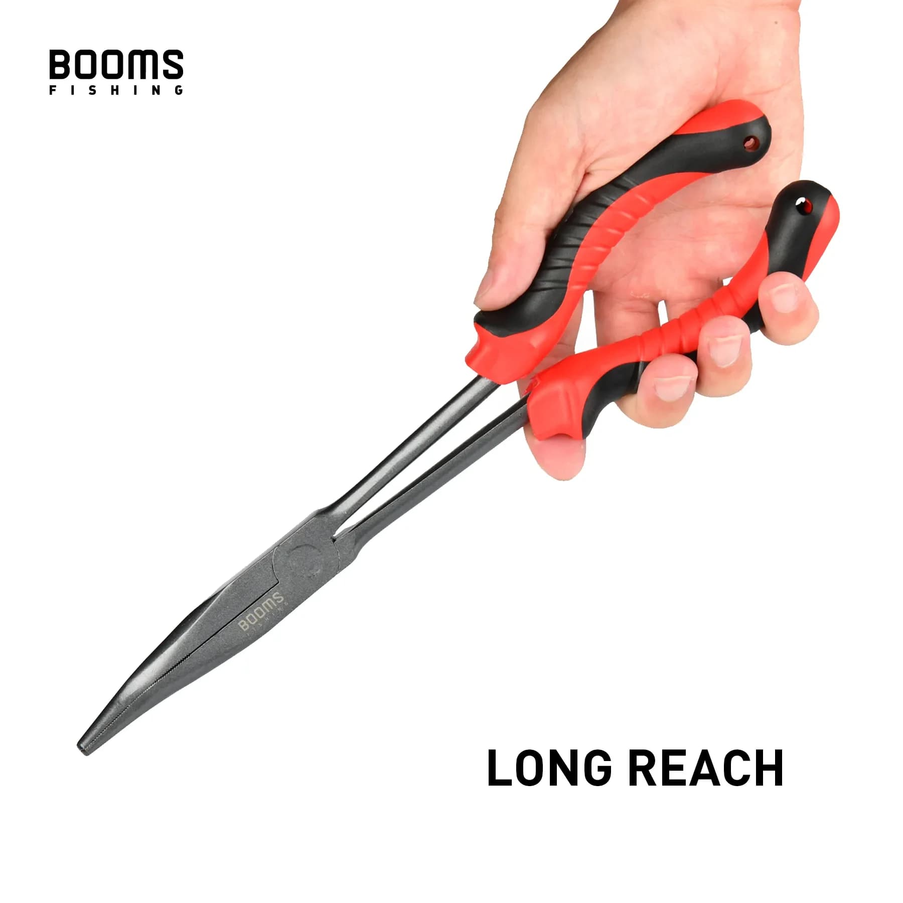 Pince de pêche F05 longue 28cm avec dragonne anti-perte, dégorgeoir et acier carbone pour eau salée