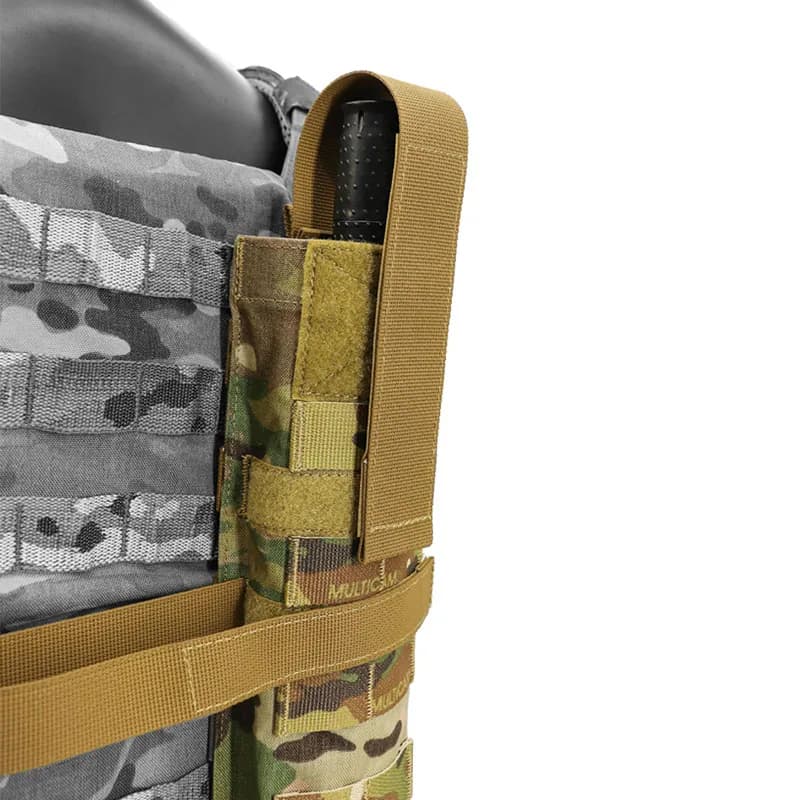 Poche multifonction MOLLE tactique pour outils de pêche - Porte-charge et rangement longue bande