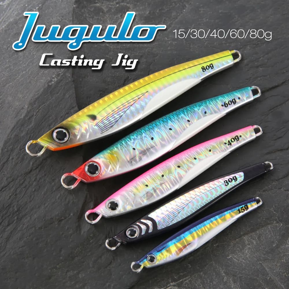 Leurre casting FSTK Jugulou 15g à 80g pour bar thon pêche en mer leurres longue distance
