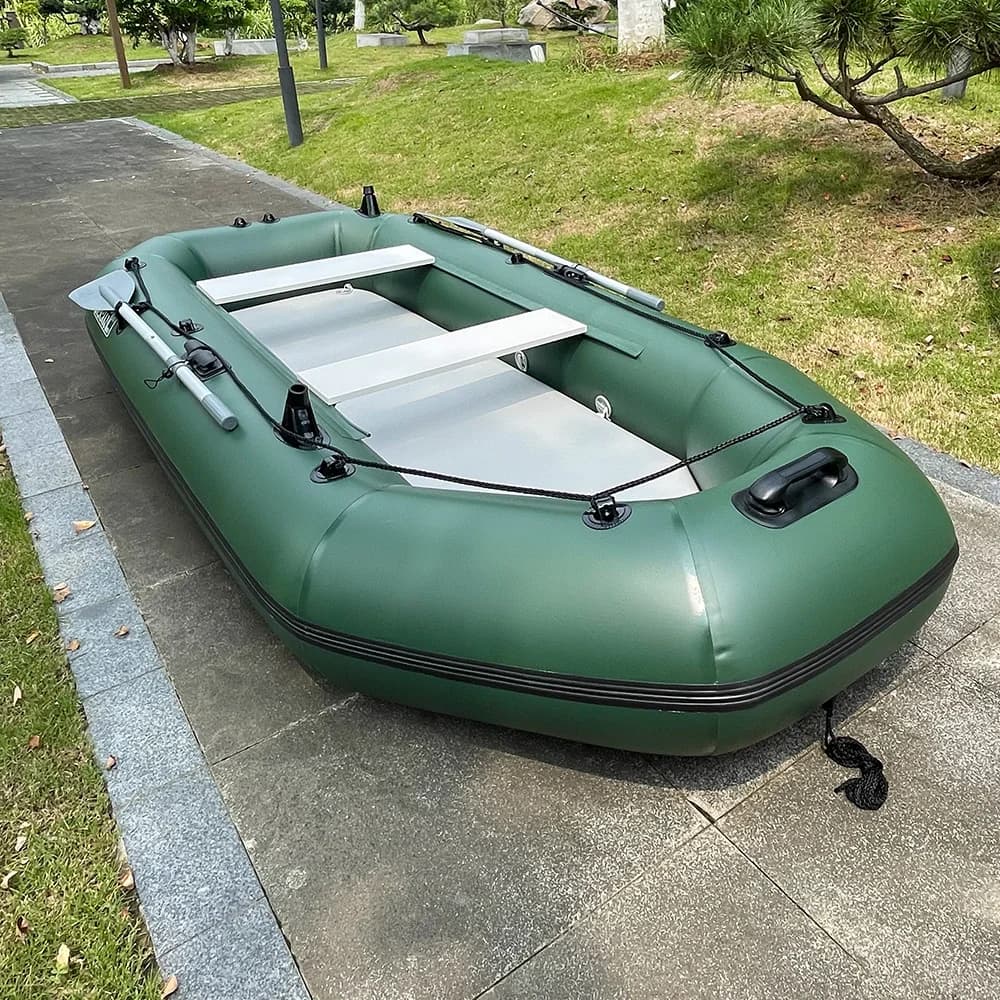 Bateau à rames gonflable PVC 3m pour famille - Kayak pêche et sports nautiques avec accessoires inclus