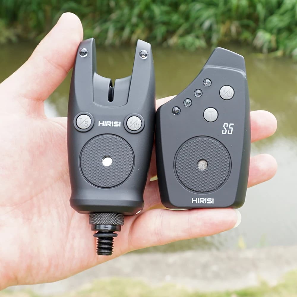 Hirisi S5 Alarme de Touche Carpe Sans Fil Étanche avec Indicateur de Morsure pour Pêche