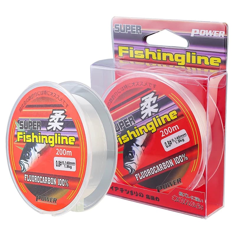 Ligne de pêche monofilament TAIYU 200 mètres résistante fluorocarbone 4-20LB pour tous poissons